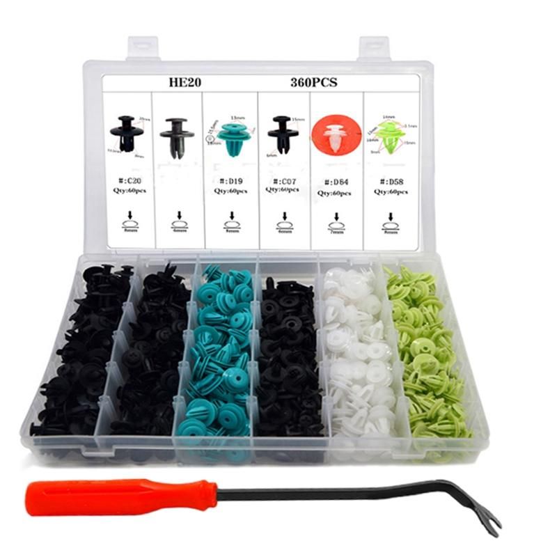360 Pcs Car Body Retainers Car Door Card Panel Trim Push