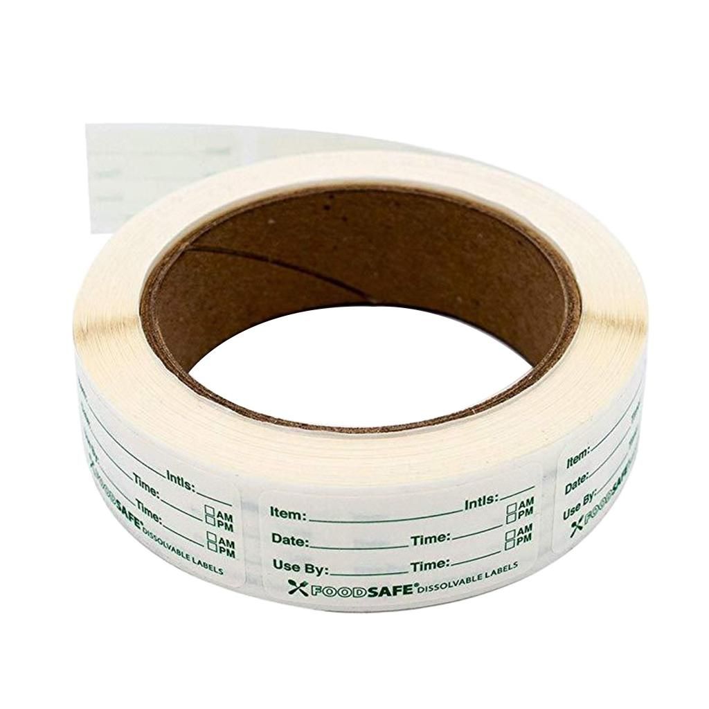250 X Freezer Labels On Roll, Size 75x25mm, Date Labels For Food Self