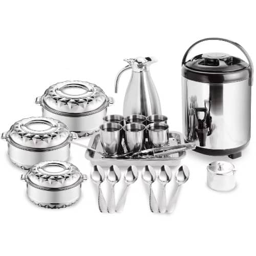 21pc All In One Stainless Steel Cookware Set