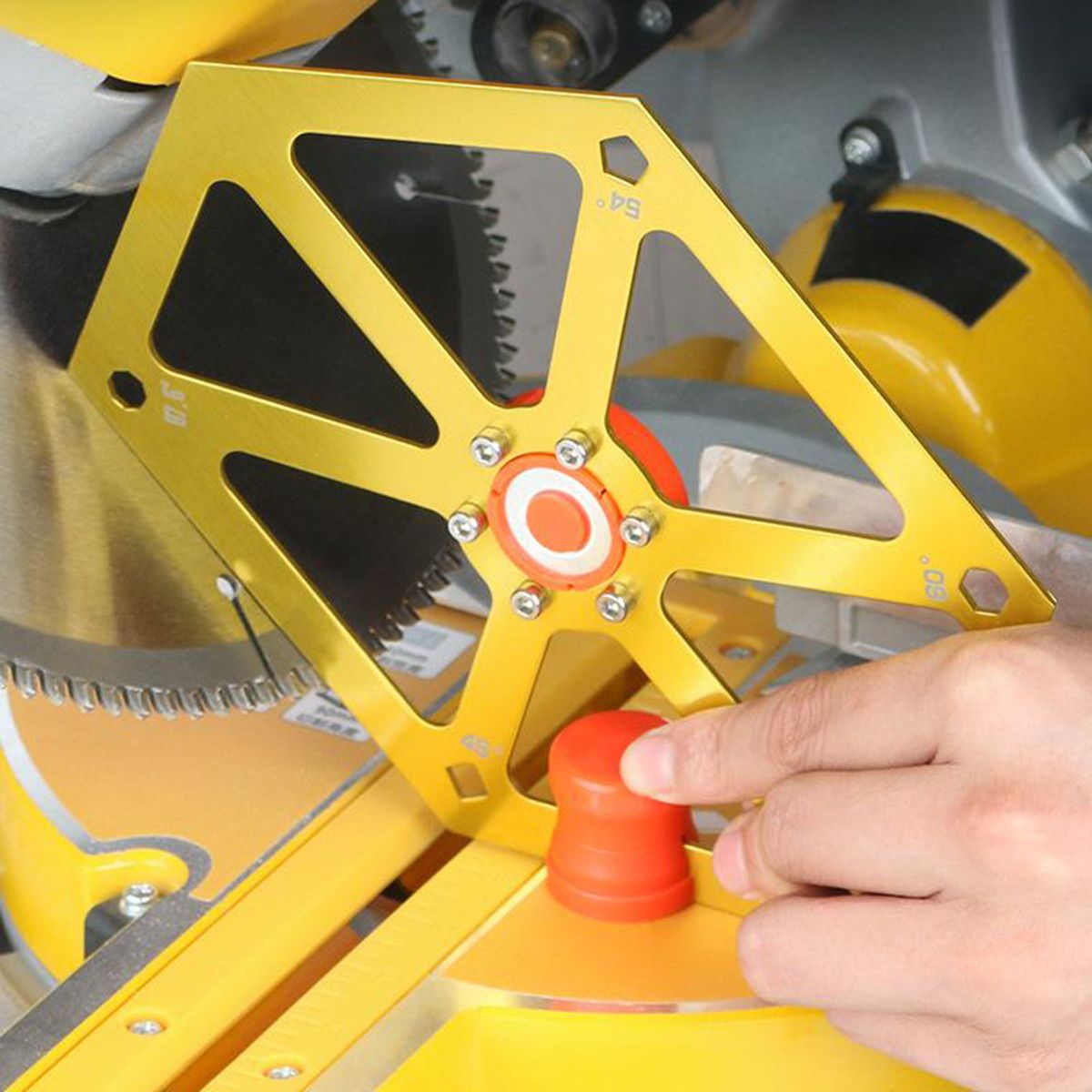 Aluminum Portable Precision Goniometer Angle Finder Protractor Golden