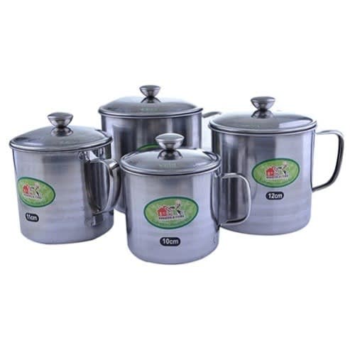 Stainless Steel Cup Set - 4pcs