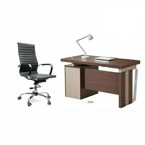Set Of Office Table With Office Ergonomic Chair