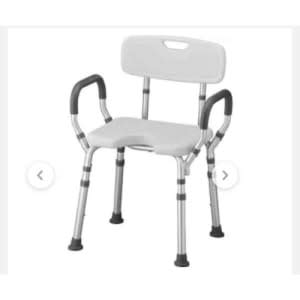 Elderly Bath Tub Shower Seat With Backrest And Protective Side