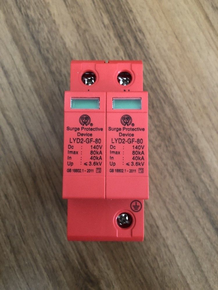 SPD DC 140V 2P 80kA House Surge Protector Protective