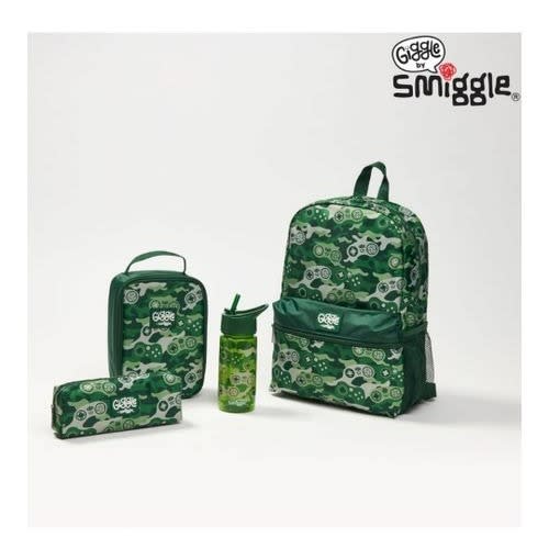 Giggle Backpack School Bag Bundle - Green