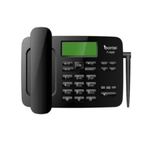 Bontel T1000 Gsm Landline Table Phone - Black