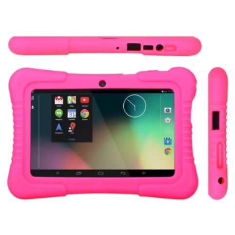A37 Kid's Educational Tablet - 7" - 128GB ROM - 6GB RAM - WiFi Only - 3000mAh - Pink Pouch