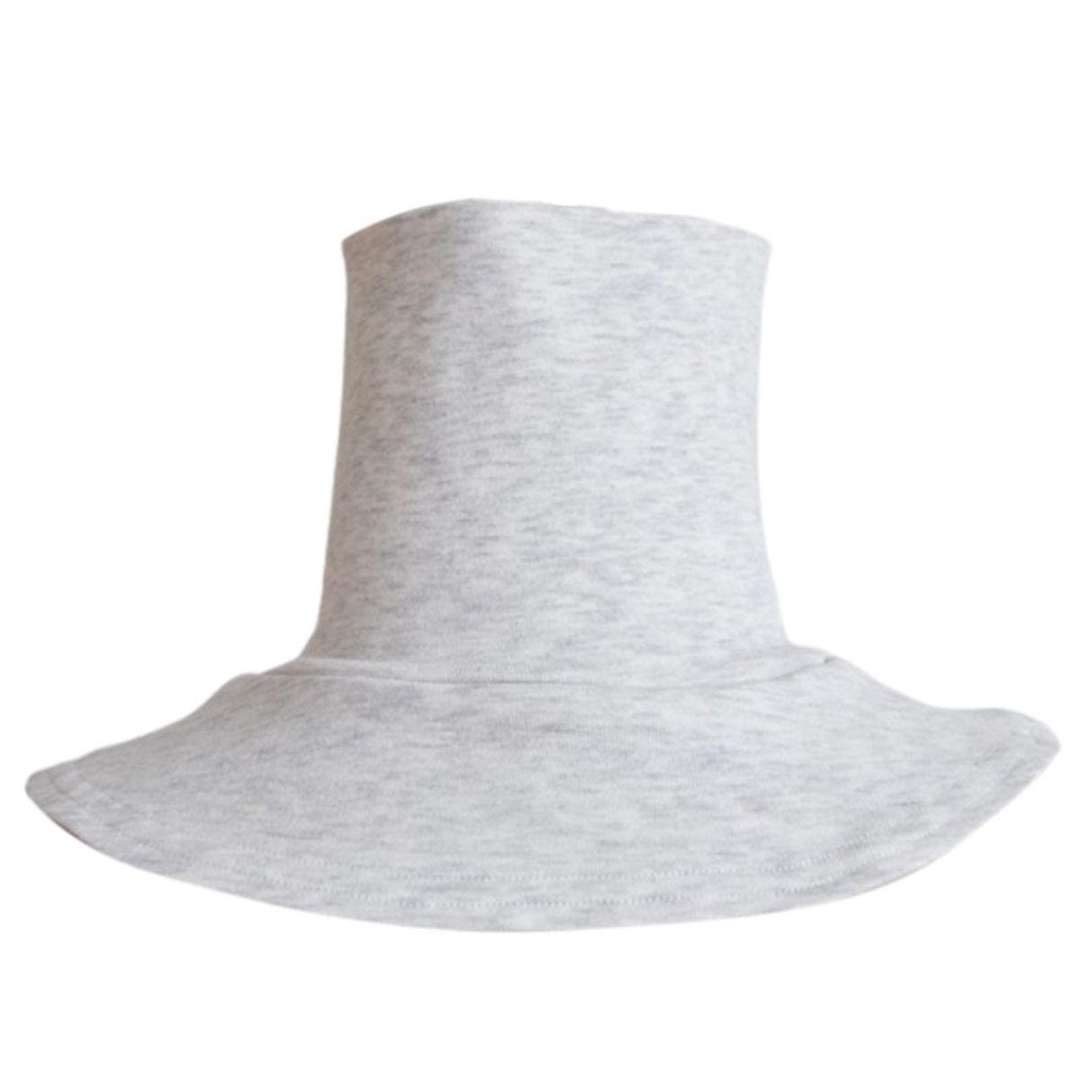 Neck Wrap Turtleneck Solid Color Simple Unisex Fake-Grey