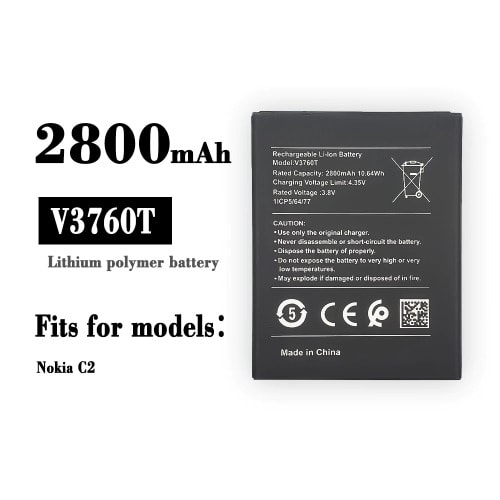 Replacement Battery For Nokia C2 V3760t
