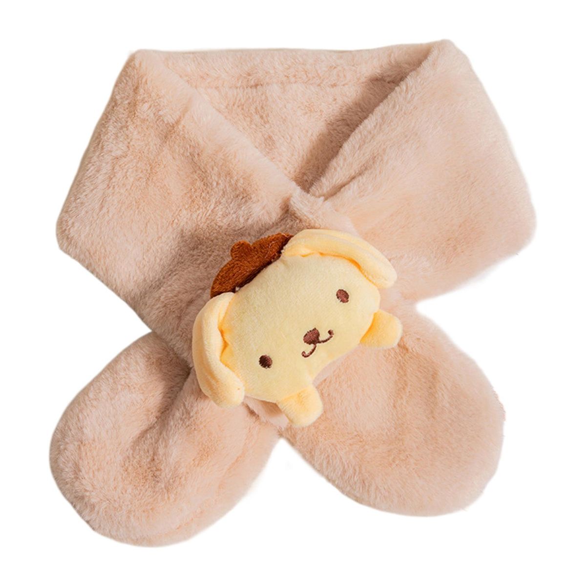 Neck Winter Scarf Washable Baby Kids Scarf Apricot