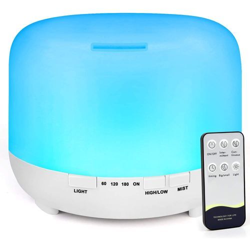 Colorful Lights Aromatherapy Diffuser Ultrasonic Humidifier/Remote.500ml