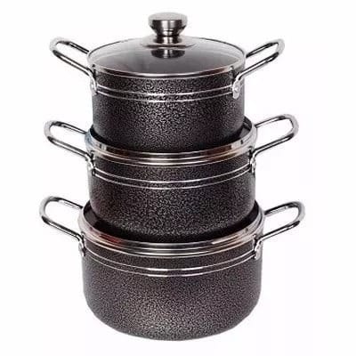 Cooking Pot - Set Of  3 - 10"