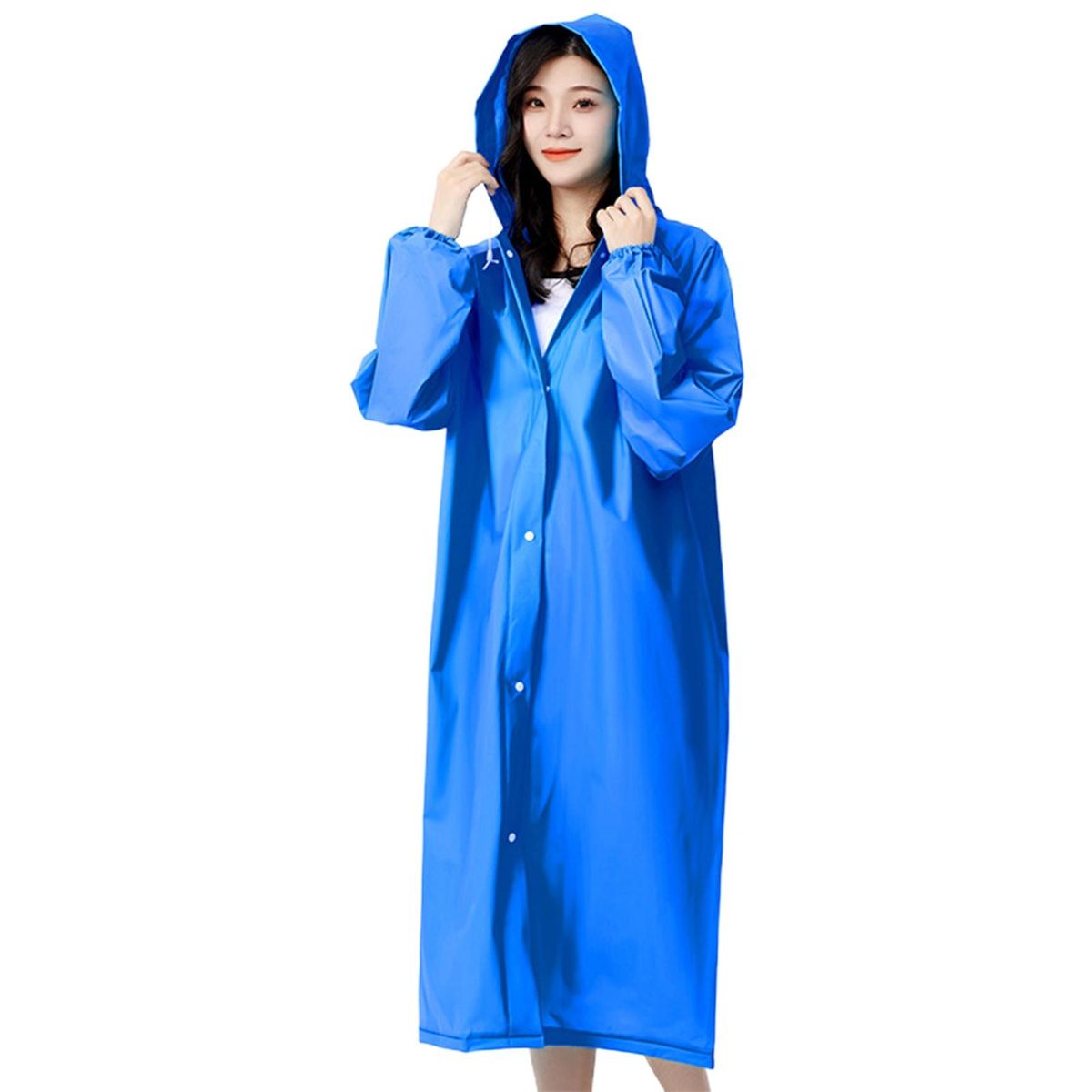 Rain Poncho Tourism Outdoor Hiking Rain Poncho Raincoat Dark Blue