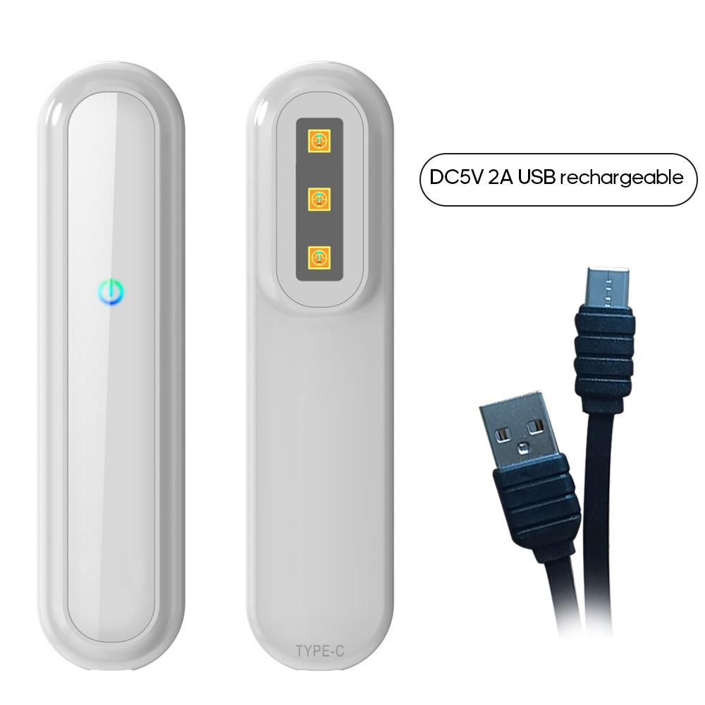 USB Portable UVC Ultraviolet Cleaning Lamp Handheld Mini Cleaner Light for Bedroom Bathroom Kitchen Pet