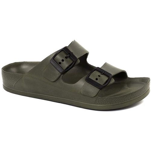 Men's Slippers Double Buckle Adjustable EVA Flat Sandals
