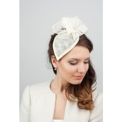 Leaf Cream Fascinator