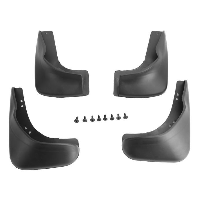 4Pcs LB-SY-515 Auto Splash Guards Mudguards Mud Flaps-Black