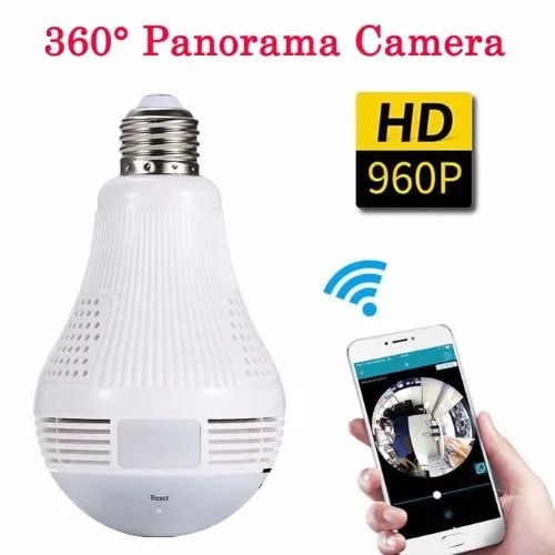 360 Degree Wifi Panorama Camera Ip Light Bulb Surveillance