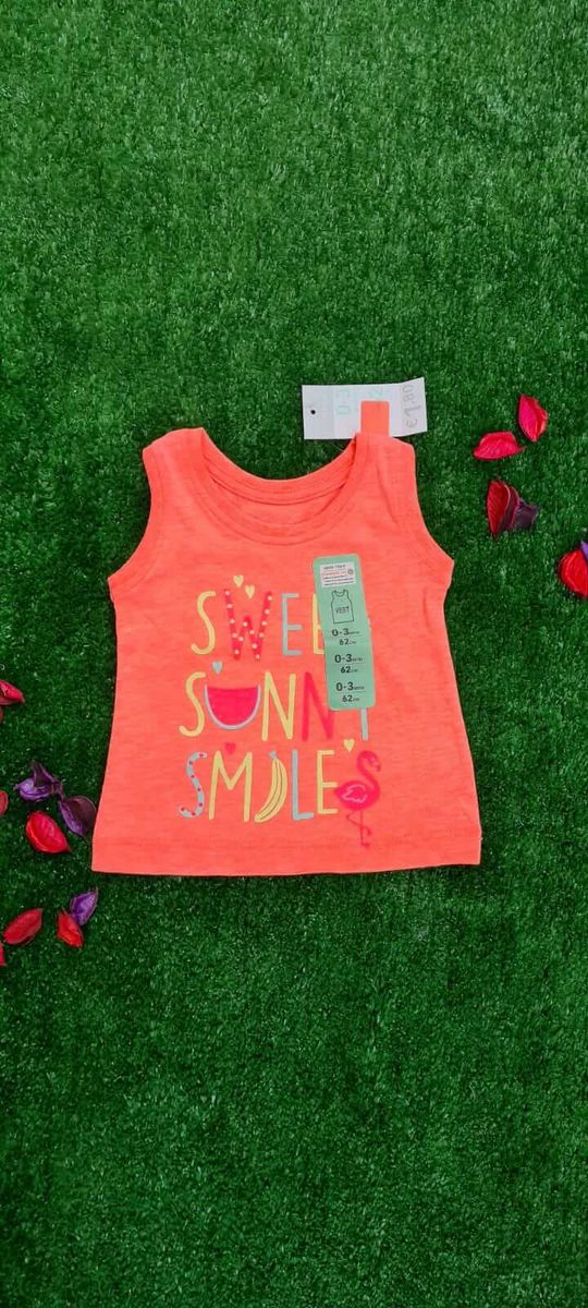 Infant Girl's "Sweet Sunny Smile" Vest