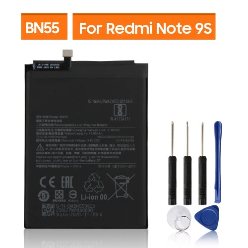 Replacement Battery For Xiaomi Redmi  Note9s Bn55