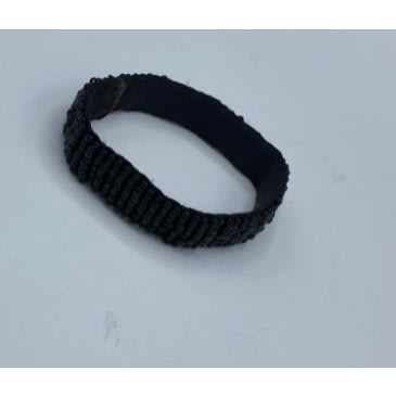 Elastic Men's Expandable Black Silicon Bracelet