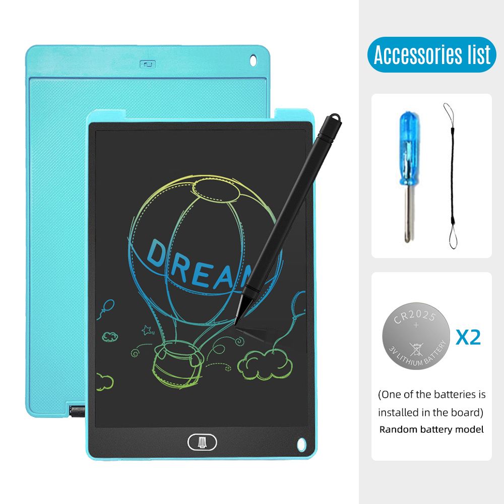 12" LCD Colorful Drawing Tablet Portable Drawing Board Kid