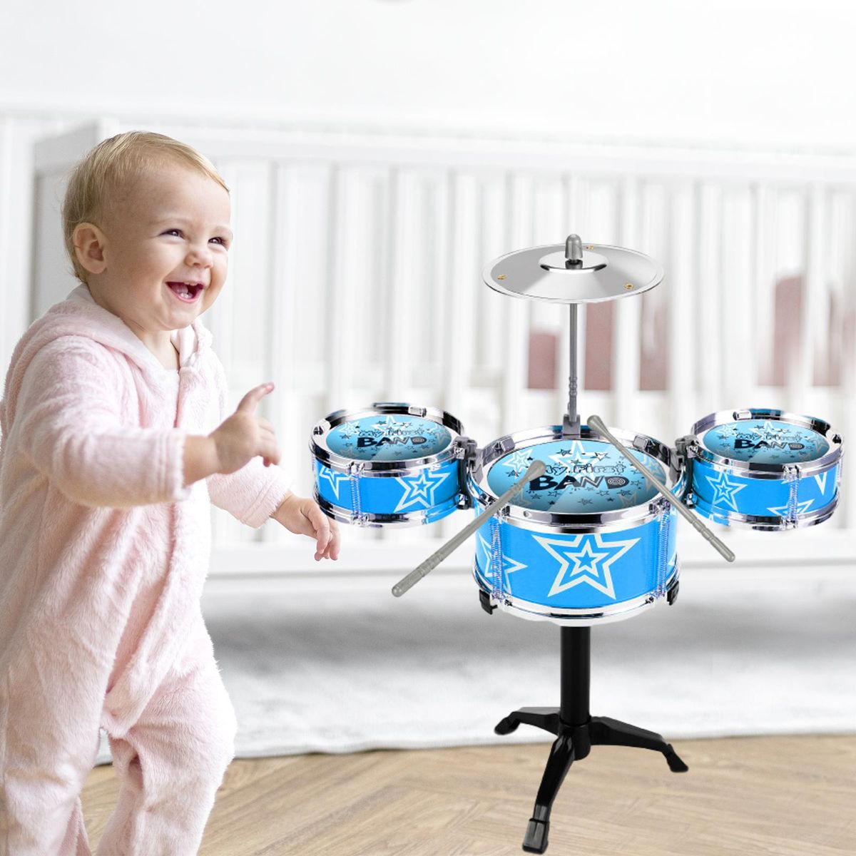Kids Drum Set Early Educational Playset Simulation For