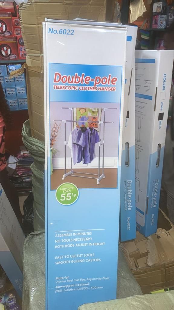 Double Pole Baby Clothes Hanger And Dryer
