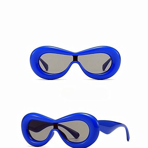 Women Thick Cat Eye Glasses - Blue