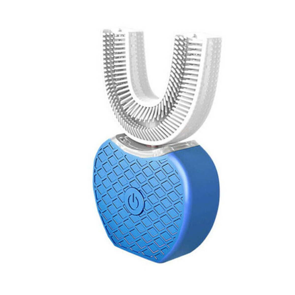 Rechargeable Automatic Electric Wireless 360&deg; Sonic Brush Toothbrush Blue