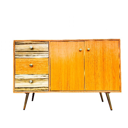 Bestline Sideboard Buffet Furniture With Golden Finish Feet