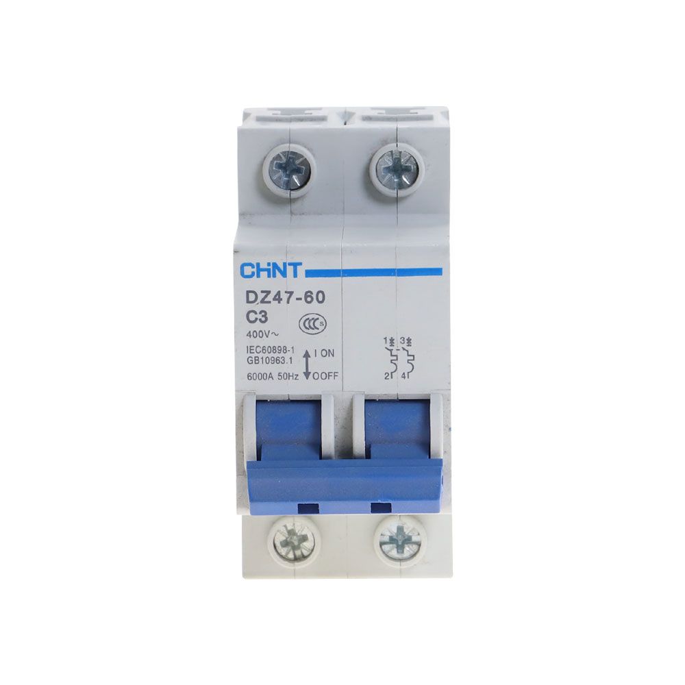 DZ47-60 Type Pole CHNT MCB 2 Circuit Mini Breaker Household