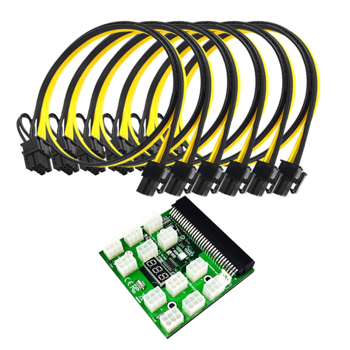6 PIN Power-Supply Adapter GPU Mining Server Power-Converter