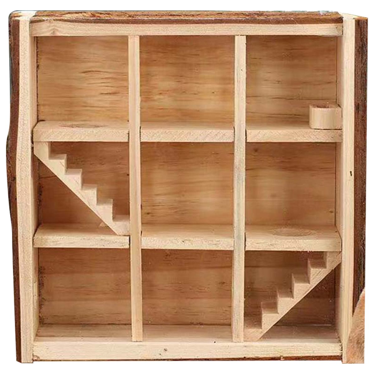 Natural Wooden Hamster Maze Playground Small Animal Maze