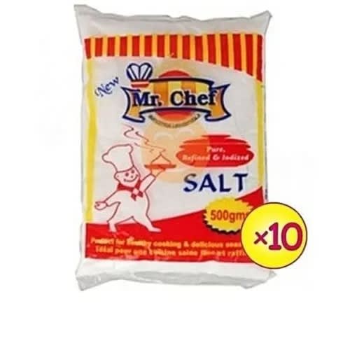 Mr Chef Salt - 500g X 10 Pcs