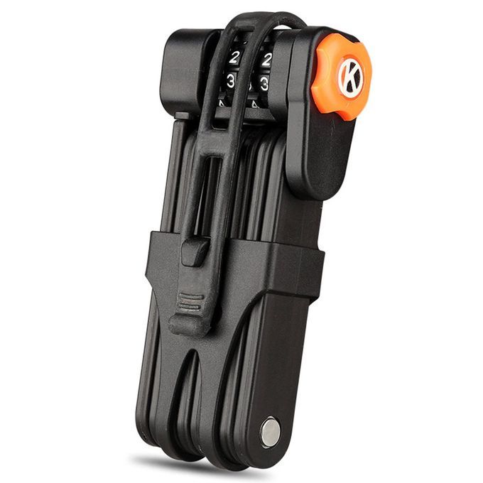 Bicycle Lock Alloy Steel Folding Lock MTB Road Bike Lock Anti-theft Lock Black