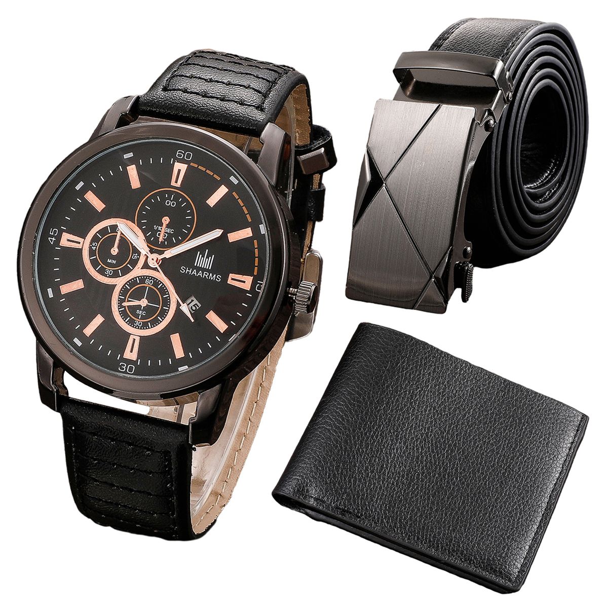 Casual Quartz Watch PU Strap