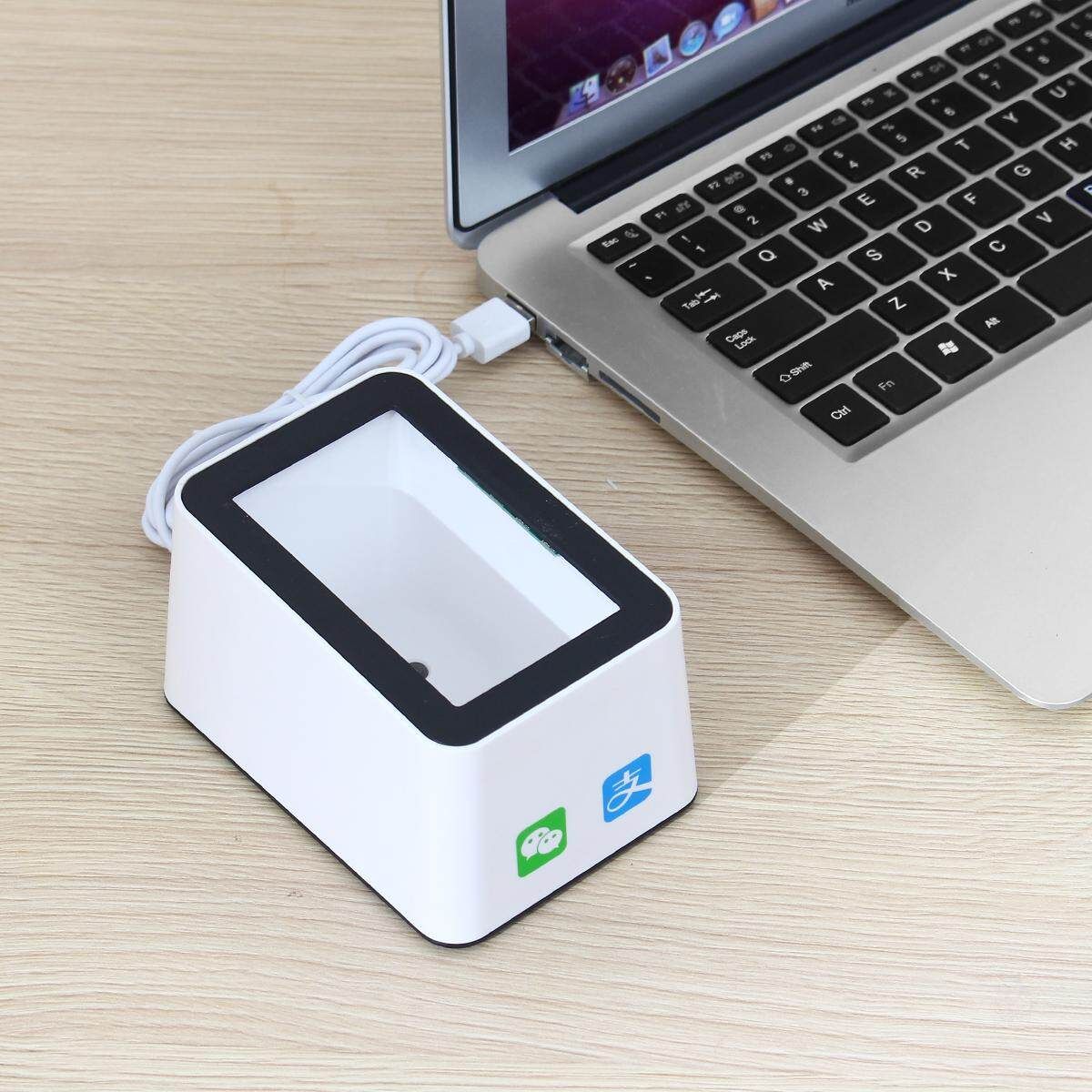 Omnidirectional Barcode Scanner Platform 1D/2D/QR Bar Scanner Reader Phone Autoscanner USB Wired Hands-Free Desktop For Supermarket WeChat