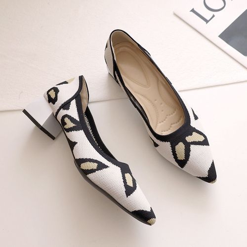 Women's Low-heeled Shoes AALP Thick-heeled Shoes