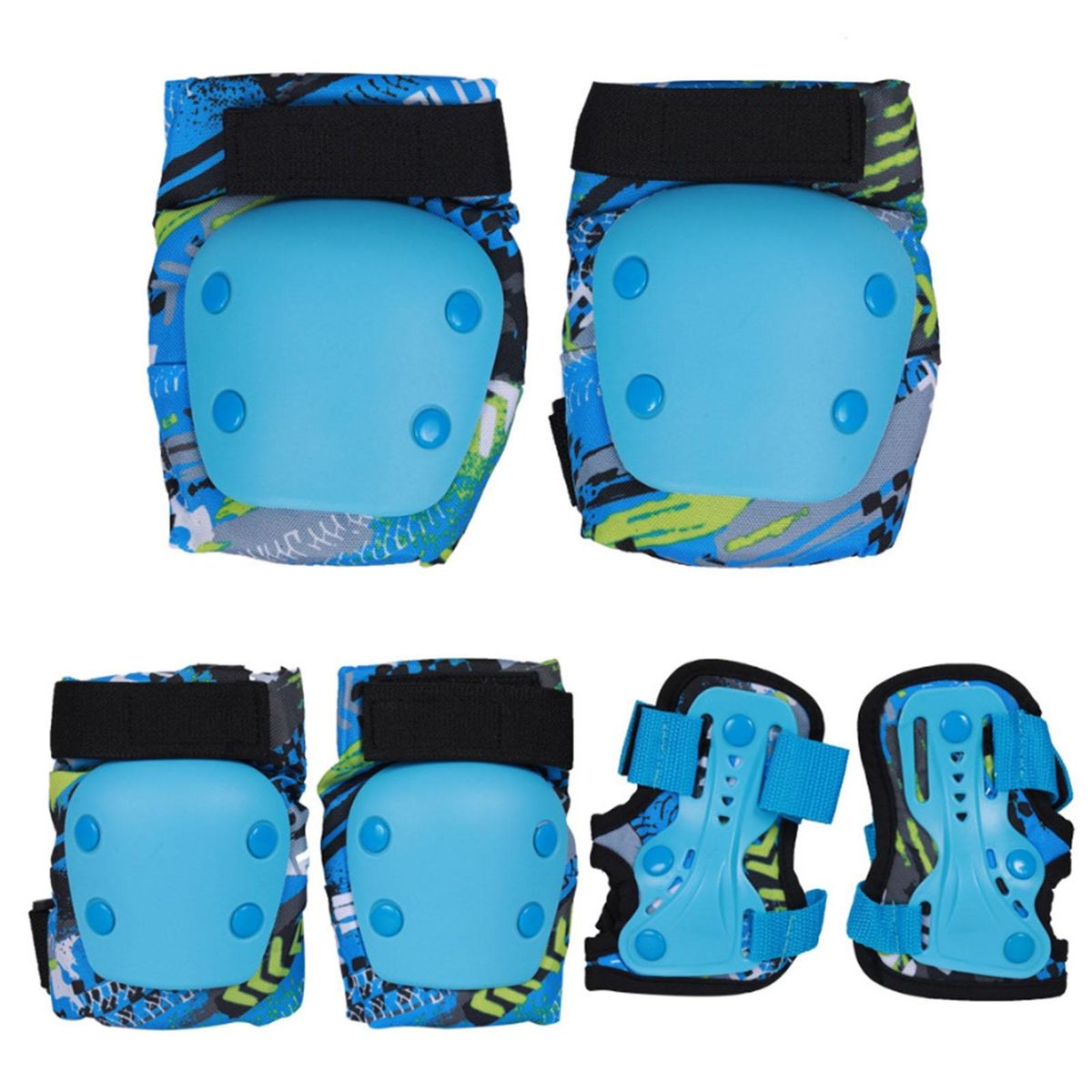 1 Set Elbow Guard Kids Knee Pads Elbow Pads Protective Gear Set Blue