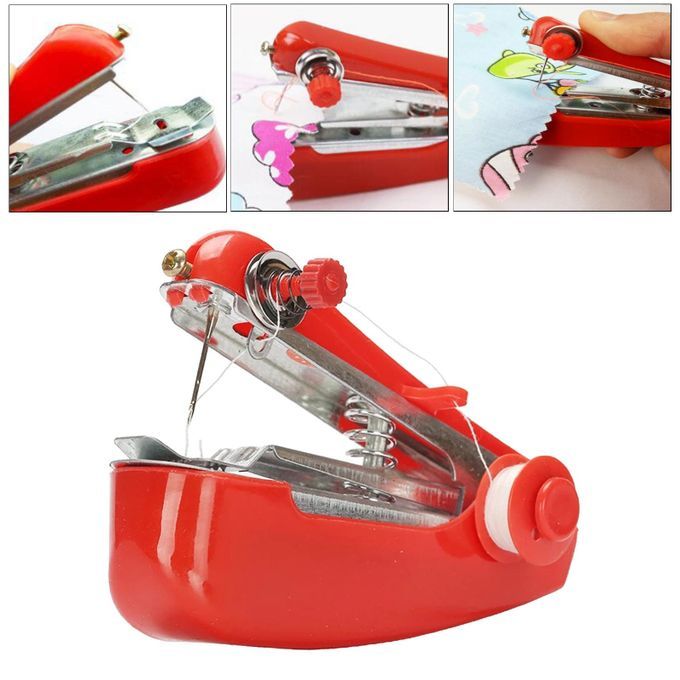 Portable Mini Sewing Machine Desktop Cordless Repairs Machine Home