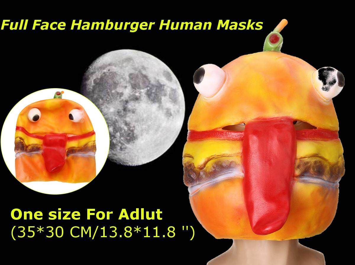 Beef Latex Halloween Cosplay Full Face Hamburger Human Masks