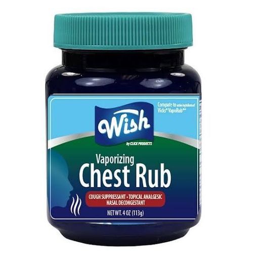 Vaporizing Chest Rub Menthol Gel 113g