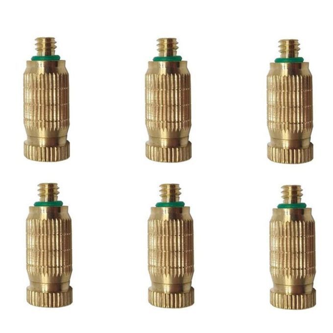 10-24unc Brass Misting Nozzle Parts For Misting Cooling System 0.6mm