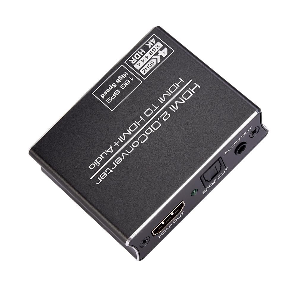 HD 4K Audio Extractor 4K HD Image Quality Stereo Sound Synchronous Audio DC 5V Interface 5.1 Sound Channel Compatibility