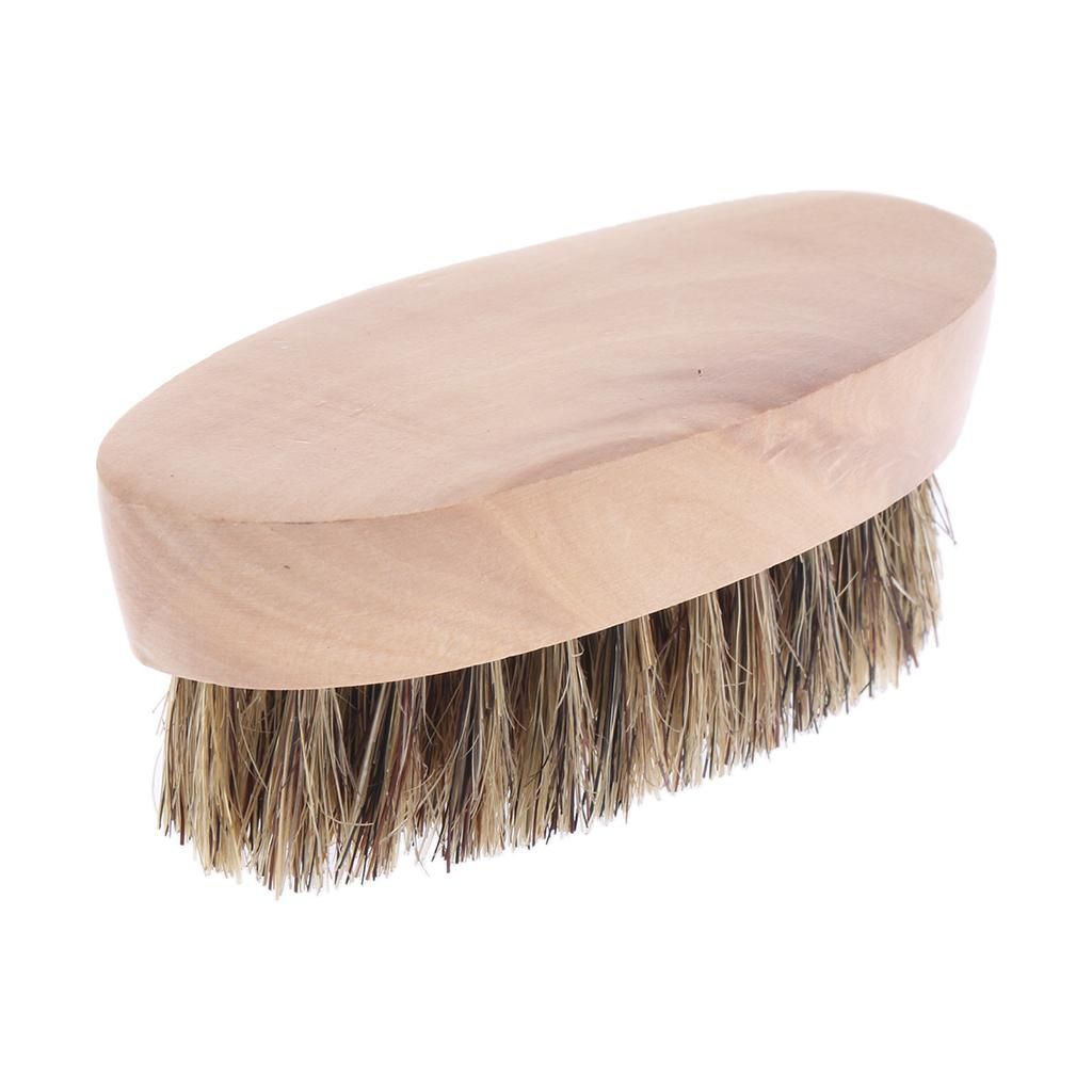 100% Boar Bristles Beard & Moustache Brush With Wood Handle - Soften