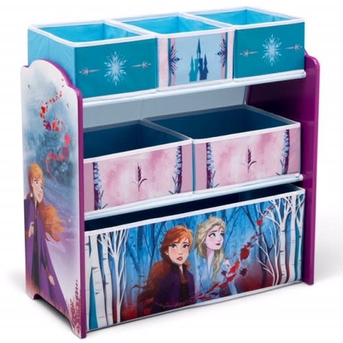 Frozen II Design 6 Bin Kids Toys Organizer And Storage - Shelf