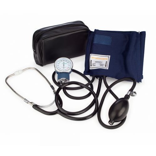 Aneroid Pocket Sphygmomanometer + Stethoscope BP Monitor