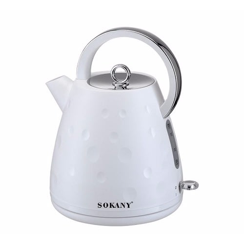 Electric Kettle With Heating Plate - 1.7l - White