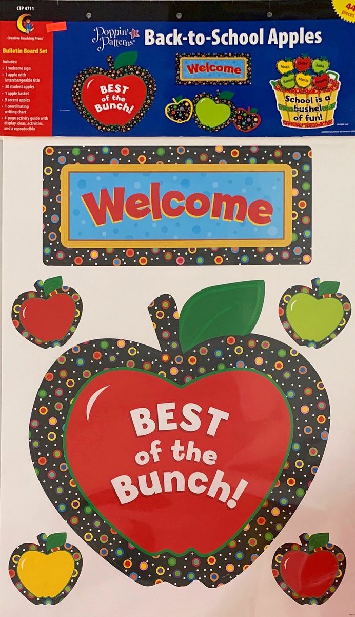 CREATIVE TEACHING PRESS BIG BULLETIN BOARD SET: BACK-TO-SCHOOL APPLES